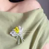 Broche de Tulipan Tricolor Hecho a Mano con Cuentas, Estilo Suave, Estilo Pastoral de Nicho, Pin Antiexposición, Decoración para Bolso, Accesorio para Ropa