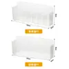 Caja de almacenamiento para gabinete con espejo, organizador de cosméticos, mascarillas faciales y labiales para montar en la pared, gadget para el baño, estante de almacenamiento detrás de la puerta del gabinete del baño