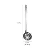 Cucharón Colador de Acero Inoxidable Espesado para Sopa Hogareño Tamaño Grande y Pequeño Cucharón para Sopa Cuchara de Mango Largo Cocina Hogareña Olla Caliente Filtro Catering