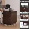 Archivero, mueble de almacenamiento bajo escritorio para estación de trabajo de oficina, gabinete lateral pequeño móvil tipo cajonera con cerradura, mueble bajo