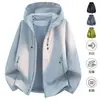 26ª Otoño Nueva Moda Masculina Marca de Tendencia Chaqueta de Manga Larga Color Retro Bloque de Color Ajuste Holgado Chaqueta para Hombre