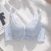 Nuevo Sujetador de Encaje Transpirable con Agujeros Ultra Fino para Mujer, Sin Aros, Push-Up, Anticaída, Moldeador