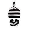Amazon Estilo Comercio Exterior Set de Gorro con Chupón y Guantes para Bebé Gorro Fetal para Bebé Estilo Delgado de Una Sola Capa Gorro Chouchou Gorro con Cola