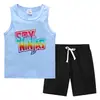 Traje Deportivo Casual de Dos Piezas para Niños Pequeños y Medianos - Chaleco y Pantalón de Verano 2023, Camiseta Base, Ropa Exterior Delgada sin Mangas