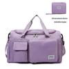 Saco de viagem portátil de grande capacidade saco de duffel seco e molhado saco de ginástica separado saco de sapato independente dobrável saco de armazenamento