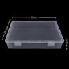 Caja Vacía Transparente Elevada de Doble Hebilla Caja de Herramientas para Almacenamiento de Piezas de Tornillo PP Espesado Accesorios Caja de Embalaje Universal