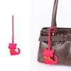 Bufanda de Seda con Borlas Estilo Lujo Ligero Moda Colgante de Gato Pequeño Adorno Nuevo Llavero de Cuero Lindo Pequeños Accesorios de Regalo