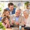 Medidor de Glucosa en Sangre, Instrumento Médico de Grado para Uso en Casa, Probador Automático de Glucosa en Sangre Sin Código, Versión en Inglés Transfronteriza