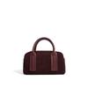 Nova Bolsa Boston de Camurça com Design Retrô de Nicho Outono/Inverno 2026 Moda Ombro Transversal Mão