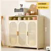 Armario de almacenamiento integrado de pared para comedor, armario de almacenamiento diverso para sala de estar, armario de cocina, gabinete de té de estilo crema para dormitorio