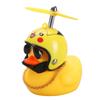 TikTok Explosiones Adornos para Coche Dibujos Animados Lindo Casco Social Pato Amarillo Se Volverá Luminoso Adornos para Coche Eléctrico