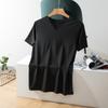 Top Exterior de Verano para Hombre de Manga Corta de Secado Rápido de Seda de Hielo, Sin Costuras, Delgado, de Malla, Deportivo, para Correr, Cuello en V, Camiseta de Moda