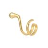 Sob a árvore de banyan S925 prata cross-border quente cobra orelha osso clipe de orelha personalidade feminina moda ins brincos individuais sem furos para orelhas