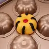 Forma de bolo de flor com 12 peças para forno doméstico, ferramenta DIY para assar bolos, aço carbono com revestimento antiaderente, confeitaria, pão