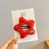 Pasador del Mismo Estilo de Zhao Lusi con Lindo Accesorio para el Cabello de Lazo Lateral, Flequillo y Pinza Lateral Pasador de Peluche Accesorio para el Cabello