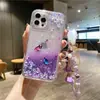 Funda para Teléfono Móvil para OPPO Flor de Cerezo Mariposa Correa Reno12 Arena Movediza K9 Funda Protectora FindX7 Silicona para Mujer