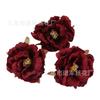 Flor de Peonía Simulada DIY Guirnalda Hecha a Mano Estilo Chino Material para Accesorios para el Cabello Material para Caja de Flores Flor Guía para Boda Flor Falsa