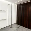 Sala de Ducha Norteamericana Acero Inoxidable 304 Mampara de Baño Separación Seco y Húmedo Sala de Ducha Pantalla de Baño Simple en Forma de Diamante