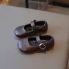 Zapatos de Cuero para Niñas 2025 Otoño Nuevo Estilo Moda Infantil Versátiles Zapatos Individuales Niña Estilo Coreano Cómoda Suela Suave Zapatos de Princesa