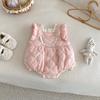No hay devoluciones ni cambiosMono de bebé súper lindo con diseños de izquierda y derecha, Traje de una pieza acolchado de invierno dulce para gatear para bebés