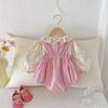 Conjunto de Mameluco de Algodón con Tirantes Nuevo Otoño 2026 Dianxi para Niñas, Conjunto de Dos Piezas: Camisa de Muñeca y Body