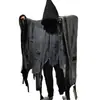 Capa de Halloween Capa com Capuz Cosplay Fantasia de Zumbi para Adultos Esqueleto Capa Rasgada Adereços Terror Fantasma