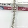 Novo Laço de Malha com Miçangas Estilo Diamante 4,5CM de Largura Roupas Nearline Acessórios Decorativos Outlet de Fábrica