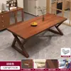 Mesa de Comedor de Madera Maciza para Sala de Estar, Mesa de Comedor Sencilla para Uso Doméstico, Mesa Grande Nórdica Moderna, Mesa y Sillas Minimalistas Multifuncionales