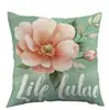 Funda de Almohada Cruzada Tk Amazon Más Vendida de Flores, Pájaros y Mariposas para Oficina y Dormitorio, Personalizable al por Mayor