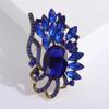 Broche de cristal de lujo transfronterizo atmósfera de moda pin de corsage para ropa joyería fábrica venta al por mayor directa