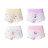 Pantalones Cortos de Algodón Puro Transpirables de Cintura Alta para Niñas, Calzoncillos Tipo Boxer Temáticos de Dibujos Animados para Niñas Mayores