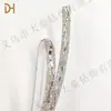 Tira de dibujo de semicírculo tridimensional de pedrería al por mayor accesorios para joyería DIY diamante de cristal equipaje ropa cordón decorativo para zapatos accesorios de taladrado en caliente