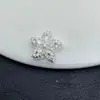 Flor Estrela de Cinco Pontas Full Diamond que Preserva a Cor com Furo Passante Multi-Furo Contas Pulseira de Cristal Feita à Mão Acessórios de Joias DIY