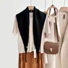 Nuevo Chal Triángulo de Lujo 100% Lana, Bufanda de Cuello de Moda y Versátil, Bufanda Cálida para Mujer Estilo Old Money