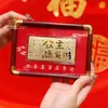 Shuibeizijin 999 Princesa Por Favor Hazte Rico Adorno Contiene Oro Decoración de Inauguración Hazte Rico Inmediatamente Billete de Oro Regalo