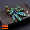 Horquilla DIY Estilo Antiguo Hanfu Buyao Adorno de Cabeza para Novia Imitación Diancui Esmalte Cloisonné Cadena Jingtai Aceite Goteado Accesorios Hechos a Mano