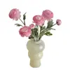 Ramo de Flores Artificiales de Loto y Peonía Aterciopeladas de Alta Calidad Decoración de Exhibición para Ventana de Sala de Estar en Casa Flor Artificial de Simulación