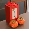 Bote de Té de Cerámica de Caqui, Bote de Que Todo Salga Bien, Bote para Dulces de Boda, Venta al por Mayor de Pequeños Regalos de Boda