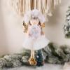 Falda de Tul Navideña Nueva Transfronteriza Colgante Decoración de Árbol de Navidad Pequeño Adorno Colgante Colgante Creativo de Navidad