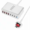 Carregador de Mesa PD 320W 4A4C Nitreto de Gálio 8 Carregadores PD Novo Carregador PD Multifuncional 320W
