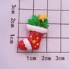 Campana de celebración navideña accesorios de resina DIY pegamento de crema pinzas para el pelo funda de teléfono hebillas de zapatos accesorios de decoración de árbol de Navidad