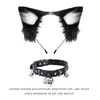 Cosplay Orejas de Gato Aro para el Cabello Accesorios de Cola de Gato Hechos a Mano Lindo Gato Madre Animal Oreja Accesorios para el Cabello Accesorios de Cola de Animal Traje
