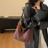 Bolso Tote Retro Versátil de Ante, Bolso de Hombro Versátil Casual con Estilo, Mochila Multifuncional para Viajes Diarios