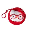 Bolsa Mini para Auriculares de Gato de Dibujos Animados Bolsa de Almacenamiento Llavero Colgante de Muñeca Rosa Monedero Colgante al por Mayor