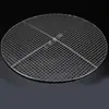 Malla para Barbacoa Redonda de Acero Inoxidable Estilo Coreano para Exteriores Mini Grande Barbacoa Gruesa Cortina de Malla para Barbacoa de Carne Ahumada