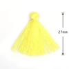 Material para Aretes de Borla Pequeña de Algodón Poliéster de 27 mm DIY Hecho a Mano Pendiente Colgante Accesorios de Decoración