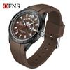 Reloj sencillo para hombre marca OFNS adolescente impermeable calendario correa moda deportivo cuarzo reloj venta al por mayor