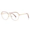 Lentes Anti-luz Azul Simples 3098 Personalizados de Metal para Mujer Lentes Planos Estilo Europeo y Americano Diseño Original Armazón de Lentes Spot