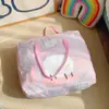 Comércio Exterior Atacado Estoque Último Pedido Ao Vivo Grupo de Compra! Roupa de Cama de Algodão Rosa Colcha de Jardim de Infância Saco de Armazenamento