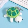 Produto acabado boneca de crochê fio puro feita à mão chaveiro de boneca de crochê fio de tricô pingente de tartaruguinha bolsa mochila pingente decoração